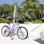 Vélo Okak 26 pouces pour femme avec 7 vitesses, vélo de plage cruiser avec double frein en V et selle rembourrée, vélo pour adulte pour les trajets quotidiens, les voyages, la montagne