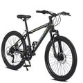 VTT Okak 24 pouces avec freins à disque doubles et suspension avant, vélo pour enfants avec 21 vitesses et cadre en acier, vélo pour garçons, filles