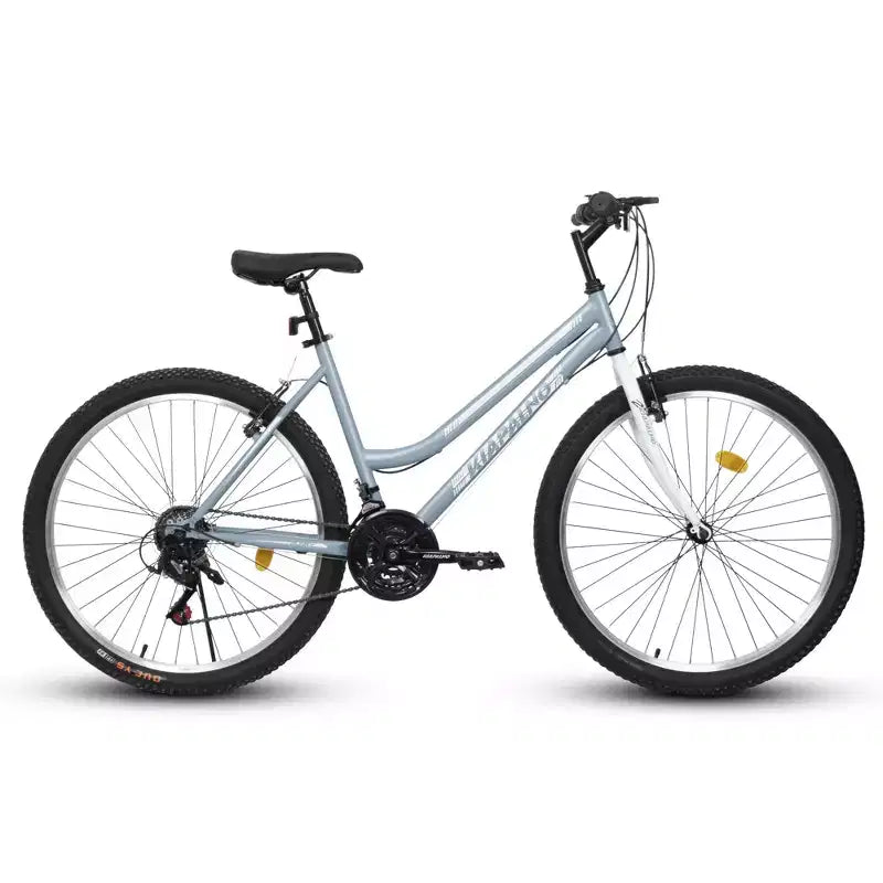 VTT Okak 24/26 pouces avec cadre en acier au carbone, vélo adulte avec système 21 vitesses et double frein en V, vélo de saleté pour adultes et adolescents