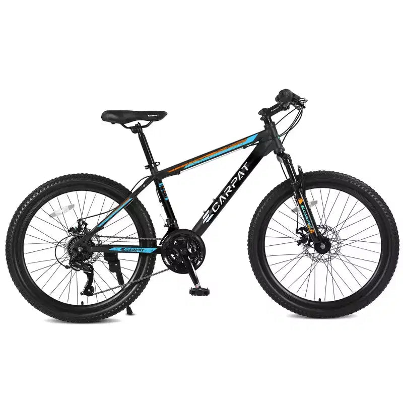 VTT Okak 26 pouces avec 21 vitesses et freins à disque mécaniques, vélo adulte avec cadre en acier à haute teneur en carbone, Dirt Bike pour enfants et adultes