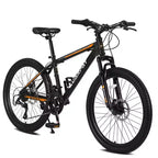 VTT Okak 26 pouces avec 21 vitesses et freins à disque mécaniques, vélo adulte avec cadre en acier à haute teneur en carbone, Dirt Bike pour enfants et adultes