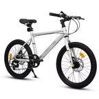 Vélo enfant Okak 20" avec 7 vitesses et cadre en acier, vélo enfant avec double freins à disque et pneus de 1,75", vélos cruiser pour garçons et filles