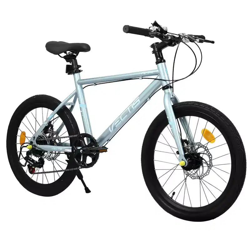Vélo enfant Okak 20" avec 7 vitesses et cadre en acier, vélo enfant avec double freins à disque et pneus de 1,75", vélos cruiser pour garçons et filles