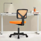 Chaise de bureau TUYOHW à roulettes en maille, croisée pivotante, avec hauteur réglable et soutien lombaire, chaise de jeu à dossier bas pour le bureau