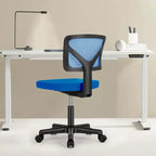 Chaise de bureau TUYOHW à roulettes en maille, croisée pivotante, avec hauteur réglable et soutien lombaire, chaise de jeu à dossier bas pour le bureau