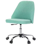 TUYOHW Chaise pivotante croisée à roulettes, chaise de bureau avec hauteur réglable et support lombaire, chaise de jeu sans accoudoirs pour le bureau