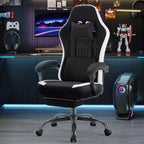 Chaise de bureau ergonomique TUYOHW avec siège à ressorts ensachés, chaise de jeu de 300 lb avec coussin lombaire réglable et repose-pieds pour adultes et étudiants