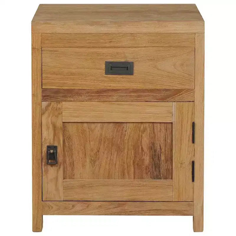 vidaXL Table de chevet Teck massif 40x30x50 cm