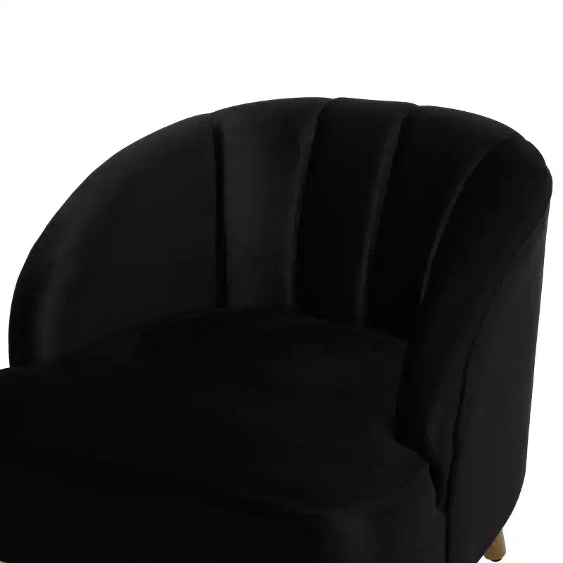 Fauteuil d'appoint Christopher Knight Home Eryn en velours Altay, en bois d'hévéa, style moderne du milieu du siècle