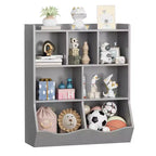 Étagère à Livres 3 Niveaux pour Enfants avec Meuble de Rangement pour Jouets, Casier pour Enfants