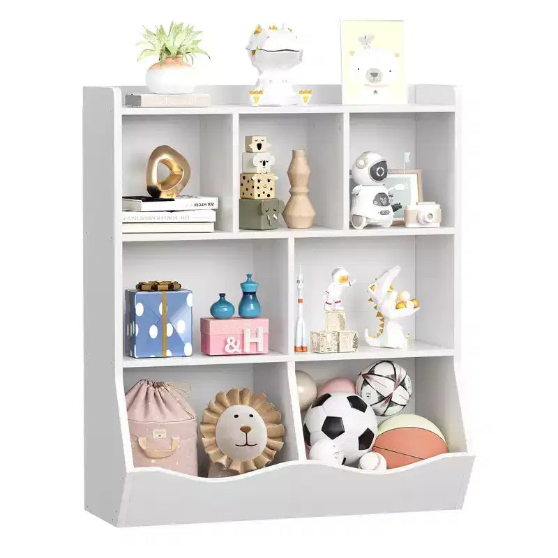 Étagère à Livres 3 Niveaux pour Enfants avec Meuble de Rangement pour Jouets, Casier pour Enfants