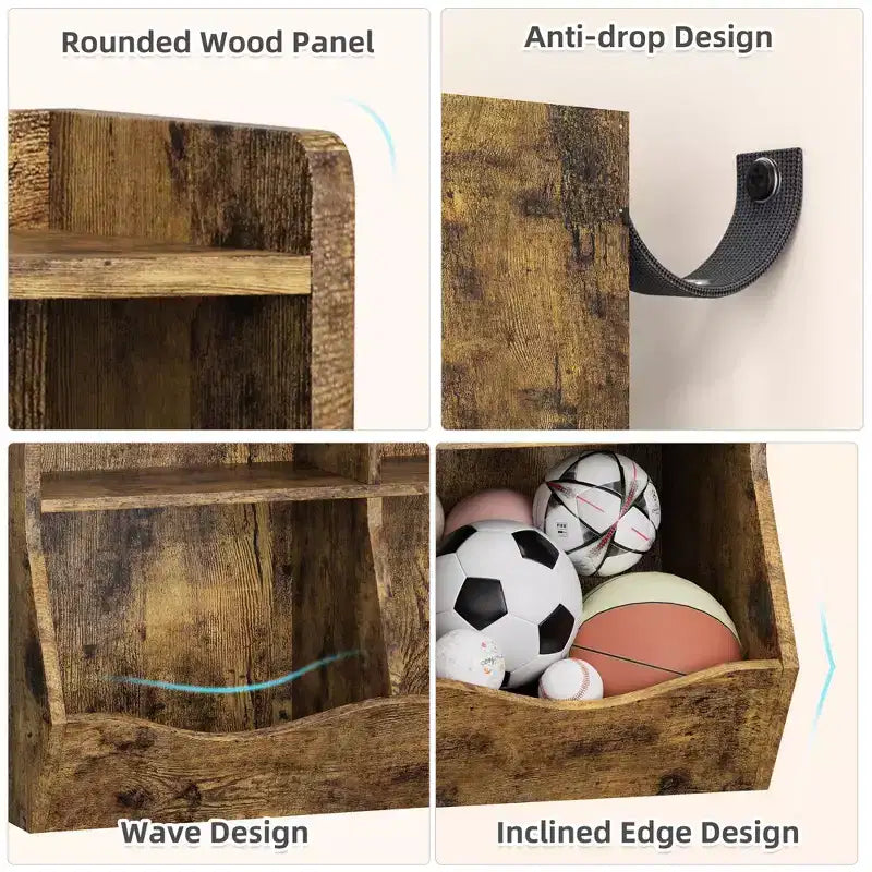Étagère à Livres 3 Niveaux pour Enfants avec Meuble de Rangement pour Jouets, Casier pour Enfants