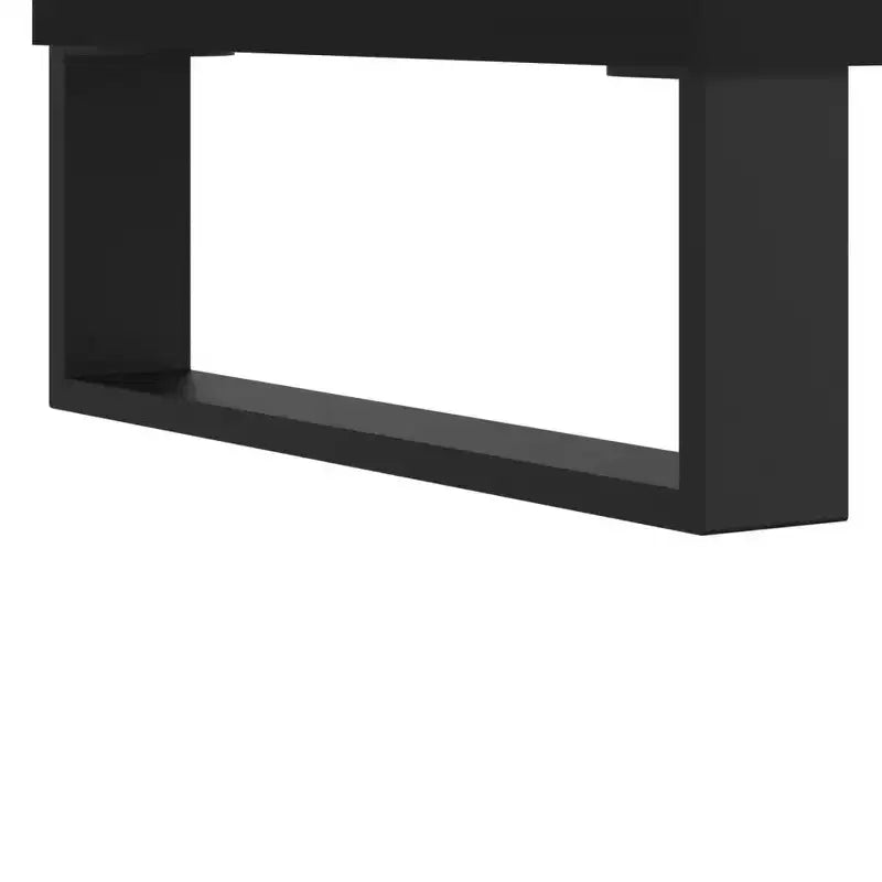 vidaXL Table basse blanc bois d'ingénierie, table basse moyenne en métal
