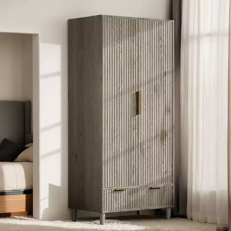 Armoire penderie 2 portes 1 tiroir