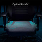 Chaise gaming ASUS ROG Aethon Fabric Edition, coussin d'assise double densité, accoudoirs 2D avec rembourrage doux, support lombaire intégré, structure tout acier