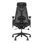 Chaise de jeu ergonomique ASUS ROG Destrier Core, esthétique cyborg futuriste, réglages polyvalents du siège, mode de support de bras pour le jeu mobile, panneau acoustique