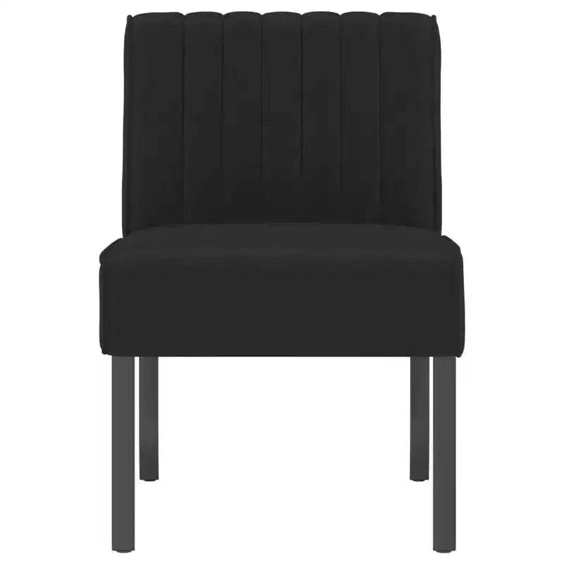 vidaXL Chaise de loisirs velours noir