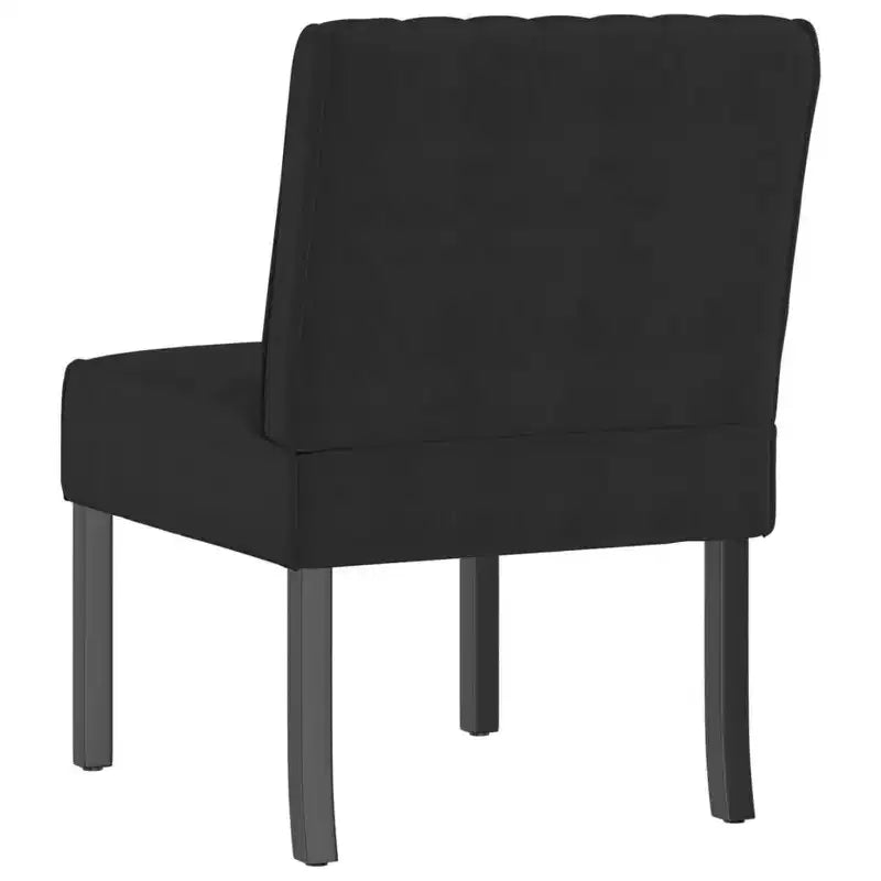 vidaXL Chaise de loisirs velours noir