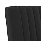 vidaXL Chaise de loisirs velours noir