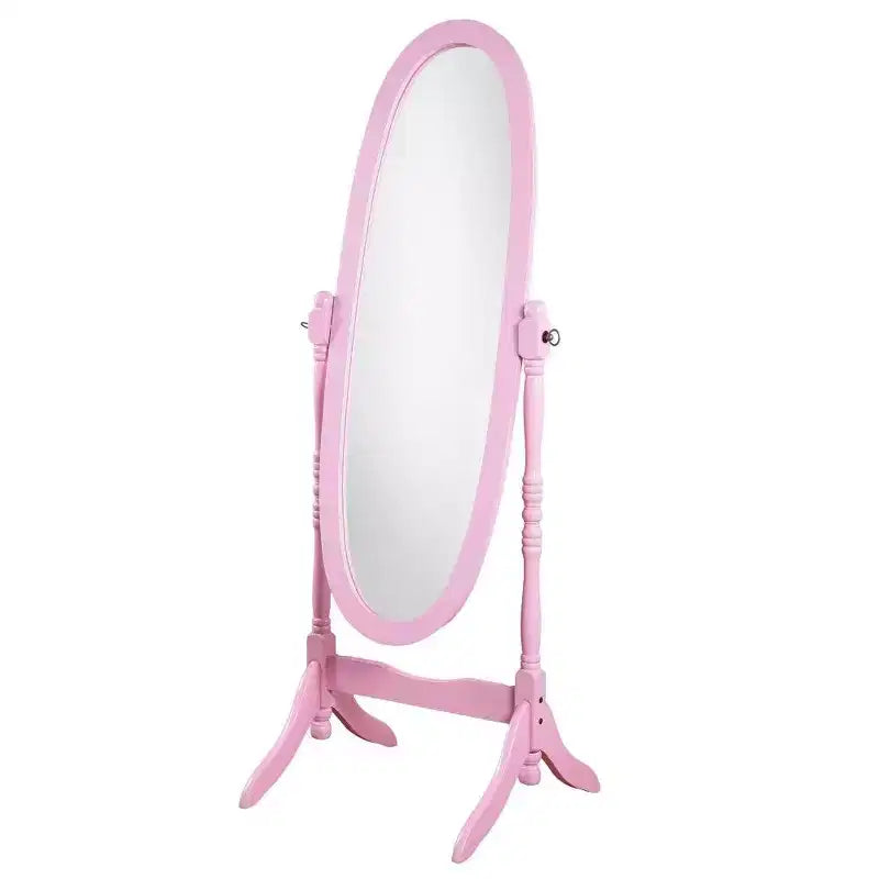 Miroir Ovale Entier TUYOHW, Miroir de Coiffeuse avec Cadre en Bois pour Chambre à Coucher, Salon, Vestiaire