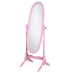 Miroir Ovale Entier TUYOHW, Miroir de Coiffeuse avec Cadre en Bois pour Chambre à Coucher, Salon, Vestiaire
