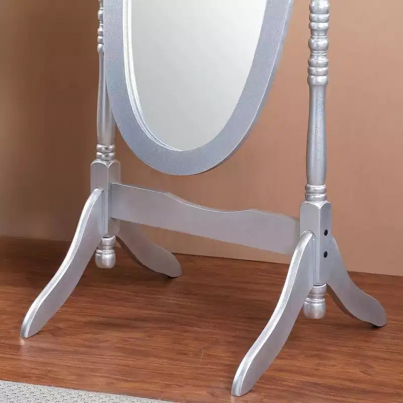 Miroir Ovale Entier TUYOHW, Miroir de Coiffeuse avec Cadre en Bois pour Chambre à Coucher, Salon, Vestiaire