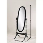 Miroir Ovale Entier TUYOHW, Miroir de Coiffeuse avec Cadre en Bois pour Chambre à Coucher, Salon, Vestiaire