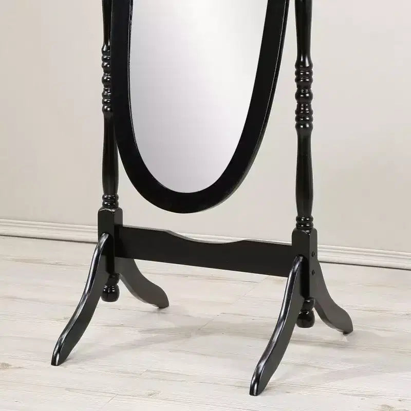 Miroir Ovale Entier TUYOHW, Miroir de Coiffeuse avec Cadre en Bois pour Chambre à Coucher, Salon, Vestiaire