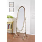 Miroir Ovale Entier TUYOHW, Miroir de Coiffeuse avec Cadre en Bois pour Chambre à Coucher, Salon, Vestiaire