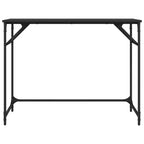 vidaXL Table d'appoint de bureau, bois d'ingénierie et acier laqué
