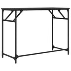 vidaXL Table d'appoint de bureau, bois d'ingénierie et acier laqué