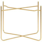vidaXL Table d'appoint noir et doré 15x15x15,2 cm Bois d'ingénierie