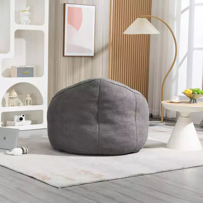 Fauteuil Poire TUYOHW avec Repose-pieds Rembourré, Fauteuil de Sol en Mousse capitonnée pour une Relaxation Totale, Ensemble Fauteuil Canapé Confortable pour Salon, Chambre