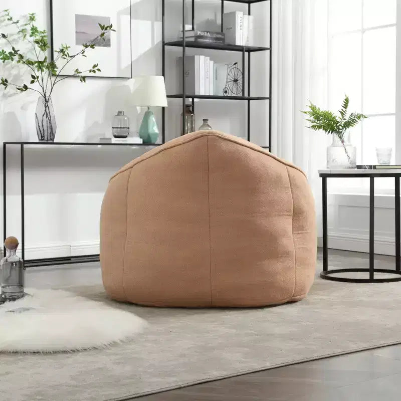 Fauteuil Poire TUYOHW avec Repose-pieds Rembourré, Fauteuil de Sol en Mousse capitonnée pour une Relaxation Totale, Ensemble Fauteuil Canapé Confortable pour Salon, Chambre