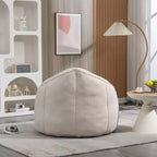 Fauteuil Poire TUYOHW avec Repose-pieds Rembourré, Fauteuil de Sol en Mousse capitonnée pour une Relaxation Totale, Ensemble Fauteuil Canapé Confortable pour Salon, Chambre