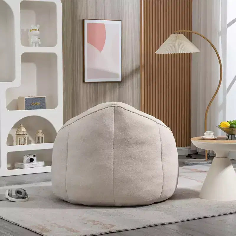 Fauteuil Poire TUYOHW avec Repose-pieds Rembourré, Fauteuil de Sol en Mousse capitonnée pour une Relaxation Totale, Ensemble Fauteuil Canapé Confortable pour Salon, Chambre