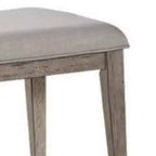 Chaises d'appoint en bois de style transitionnel Royal Hamton avec revêtement en tissu, ensemble de 2, chêne gris