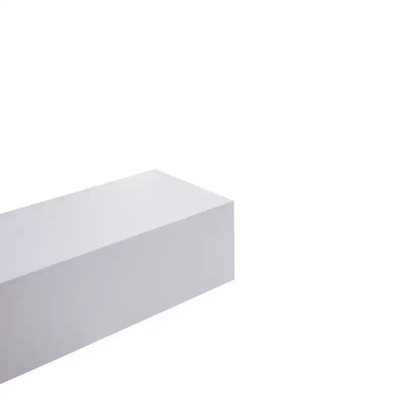 17.72 Étagère flottante blanche en bois avec supports invisibles, parfaite pour la décoration de salle de bain/chambre/cuisine ou pour exposer livres/plantes, installation facile.