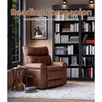 Fauteuil inclinable électrique pivotant à bascule avec massage, fauteuil de salon surdimensionné en cuir PU, fauteuil de canapé confortable, fauteuil inclinable électrique pour salon, chambre à coucher
