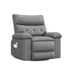 Fauteuil inclinable électrique pivotant à bascule avec massage, fauteuil de salon surdimensionné en cuir PU, fauteuil de canapé confortable, fauteuil inclinable électrique pour salon, chambre à coucher