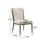 Christopher Knight Home Ulrika Chaises de salle à manger modernes rembourrées (Lot de 2)