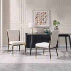Christopher Knight Home Ulrika Chaises de salle à manger modernes rembourrées (Lot de 2)