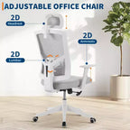 Chaise de bureau ergonomique en maille | Appui-tête rembourré et roulettes | Chaise de jeu/bureau pour salle d'e-sport, bureau, chambre