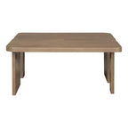 Ensemble de tables basses, design minimaliste rectangulaire, table combinée en bois polyvalente pour le bureau et le salon