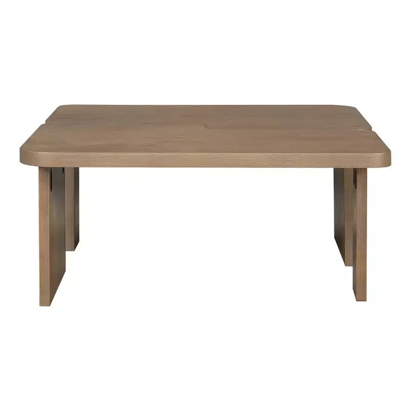 Ensemble de tables basses, design minimaliste rectangulaire, table combinée en bois polyvalente pour le bureau et le salon