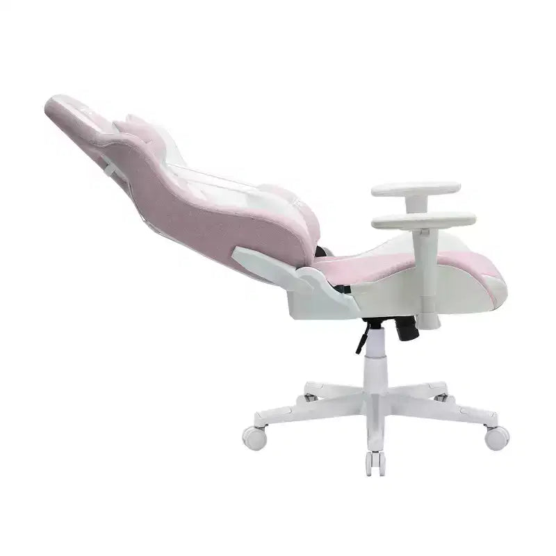 TUYOHW Chaise de jeu pivotante de 136 kg avec hauteur réglable, oreiller lombaire et appui-tête, roulettes, fauteuil de bureau ergonomique pour le bureau et la maison