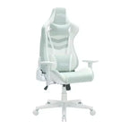 TUYOHW Chaise de jeu pivotante de 136 kg avec hauteur réglable, oreiller lombaire et appui-tête, roulettes, fauteuil de bureau ergonomique pour le bureau et la maison