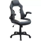 Chaise de jeu pivotante TUYOHW avec hauteur réglable et roulettes, chaise de bureau ergonomique pour jeux vidéo pour le bureau et la maison, chaise de loisirs rembourrée