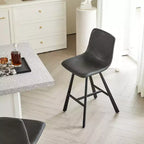 TUYOHW 26H Tabourets de bar élégants avec dossier ergonomique, lot de 2, tabourets de bar hauteur comptoir pour îlot de cuisine, cadre en métal robuste, capacité de 136 kg