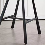 TUYOHW 26H Tabourets de bar élégants avec dossier ergonomique, lot de 2, tabourets de bar hauteur comptoir pour îlot de cuisine, cadre en métal robuste, capacité de 136 kg